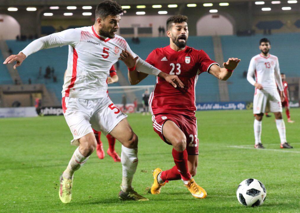 تیم ملی فوتبال ایران صفر - تیم ملی تونس 1/ رکورد شکست ناپذیری شاگردان کی روش با خوش شانسی تونسی ها شکست