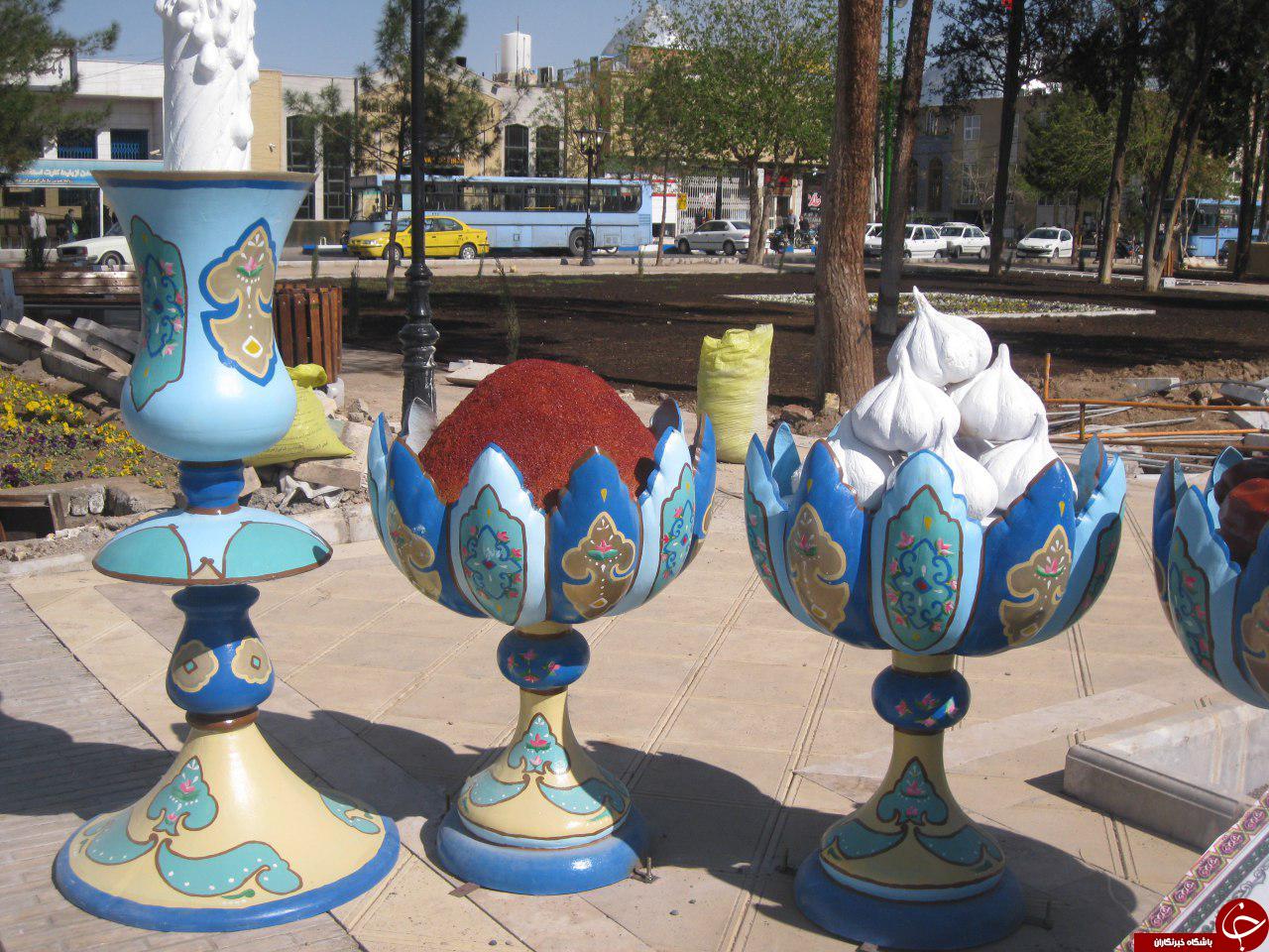 نمادهای زیبای هفت&zwnj;سین در کاشان + فیلم و تصاویر