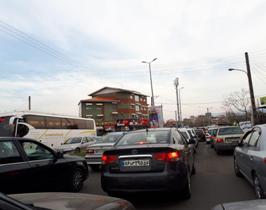 ترافیک سنگین در ورودی رودبار