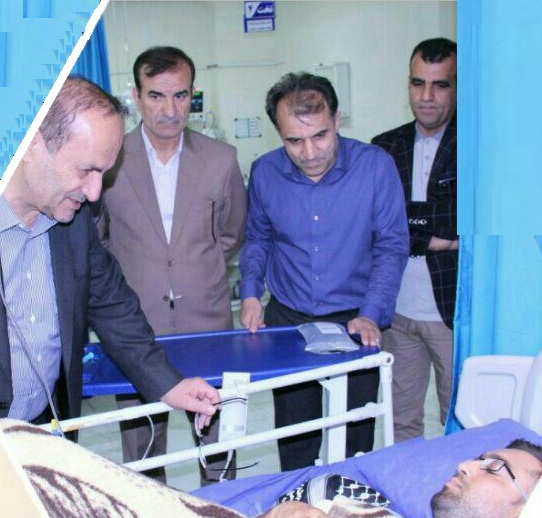 بازدید استاندار از بیمارستان شهید مصطفی خمینی شهر ایلام