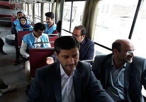آغاز به کار اتوبوس گردشگری درمهاباد