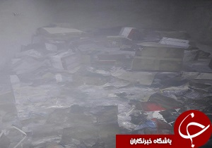 شعله های آتش در یک باب مغازه لوازم یدکی خودرو/آتش مهار شد