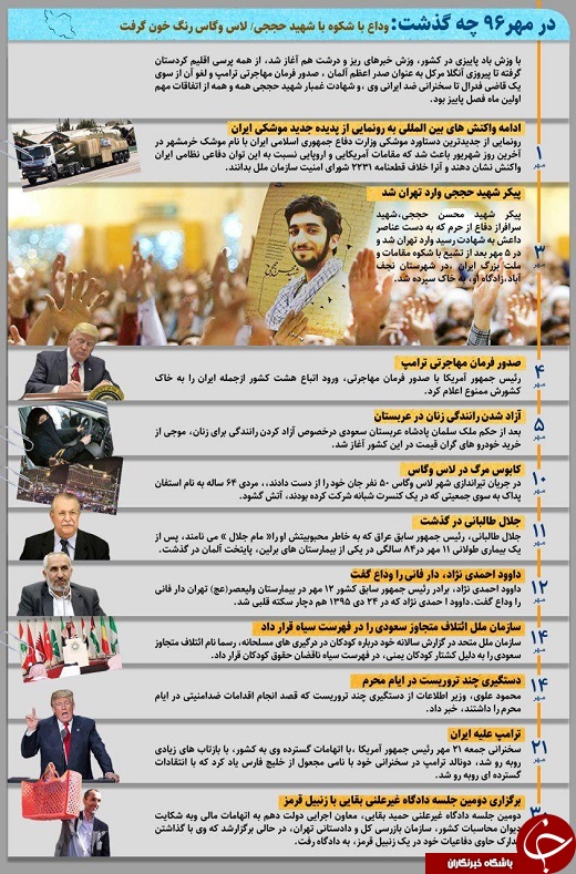 وداع با شکوه با شهید حججی/ لاس وگاس رنگ خون گرفت+ اینفوگرافیک