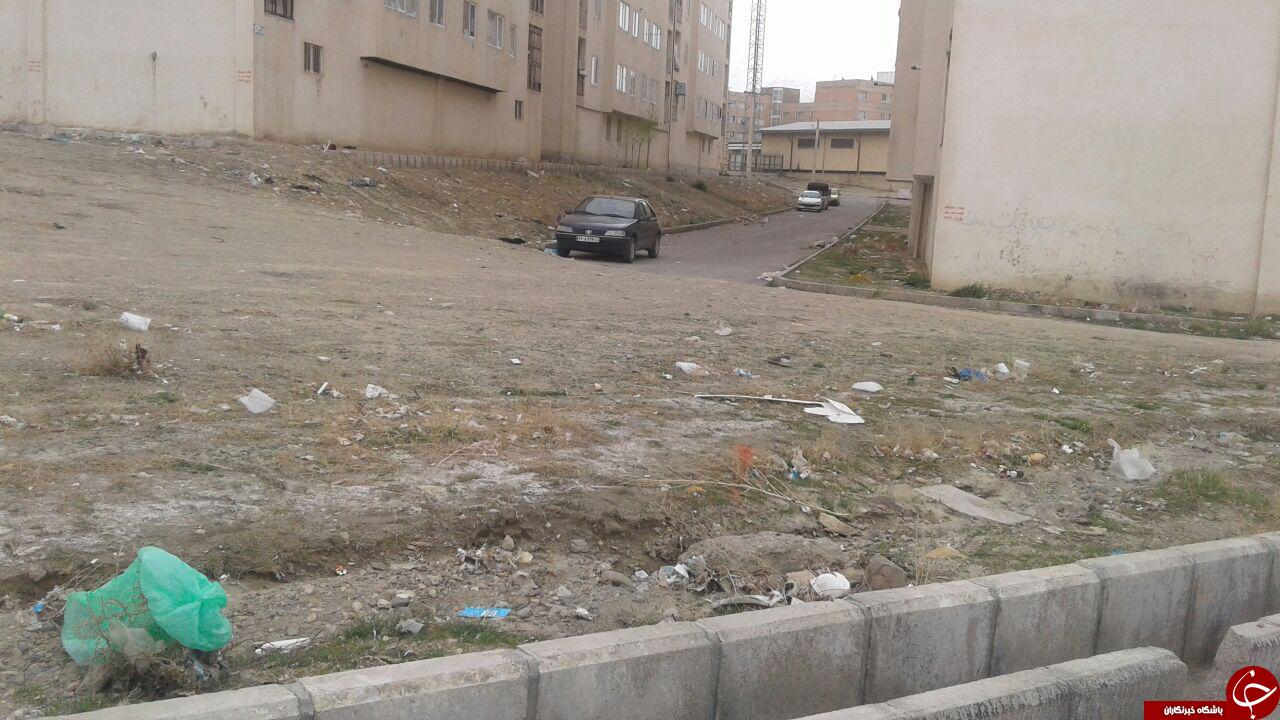 وضعیت نامناسب بهداشت در کوچه و معابر مسکن مهر همدان + تصاویر