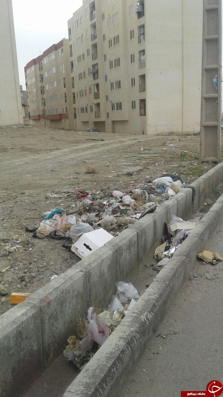 وضعیت نامناسب بهداشت در کوچه و معابر مسکن مهر همدان + تصاویر