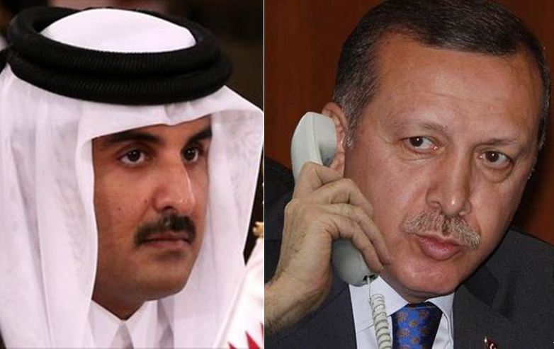 گفتگوی تلفنی رییس جمهور ترکیه با امیر قطر