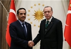 وزیر خارجه قطر با اردوغان در آنکارا دیدار کرد