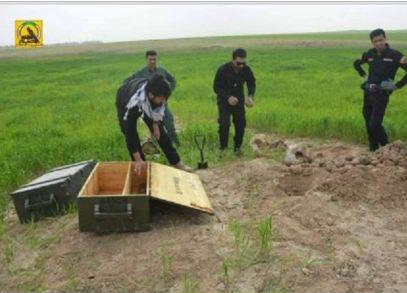 کشف مینهای آلمانی در پناهگاههای داعش در کرکوک کشف مینهای آلمانی در پناهگاههای داعش در کرکوک