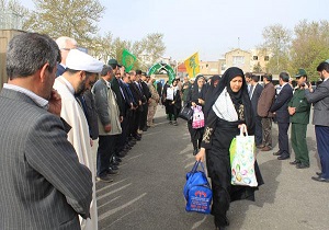 اعزام ۹۰۰ نفراز شهرستان خوی به مناطق عملیاتی جنوب کشور