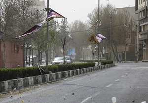 سرعت وزش باد در اردبیل به ۹۰ کیلومتر بر ساعت می‌رسد