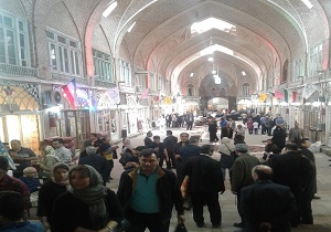افزایش حضور گردشگران نوروزی در بازار تاریخی و سایر اماکن دیدنی درتبریز