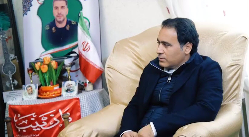 مهدی مهدوی کیا به دیدار خانواده شهید مدافع حرم رفت +فیلم