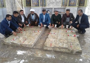 غبار روبی گلزار شهدا در صیدون