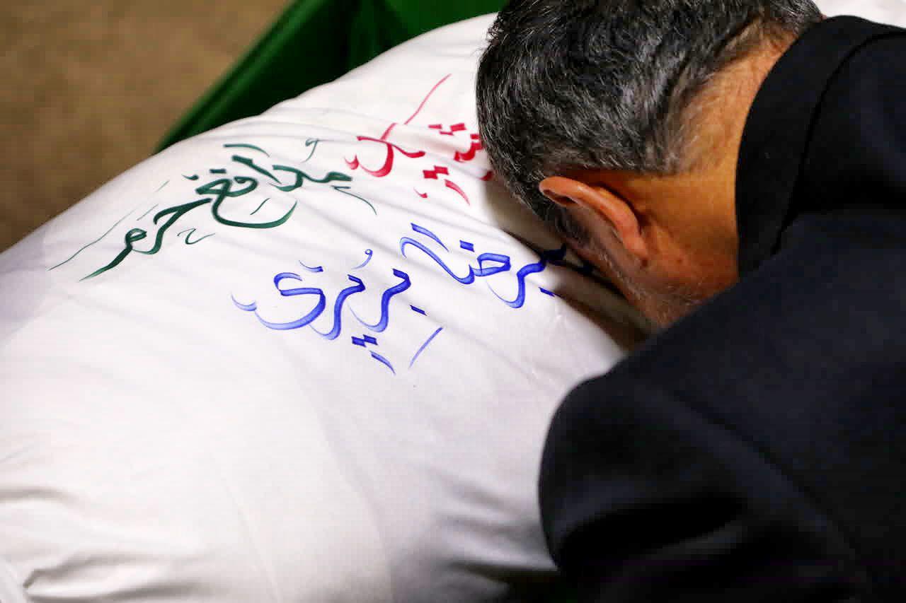 پیکر مطهر شهید مدافع حرم 