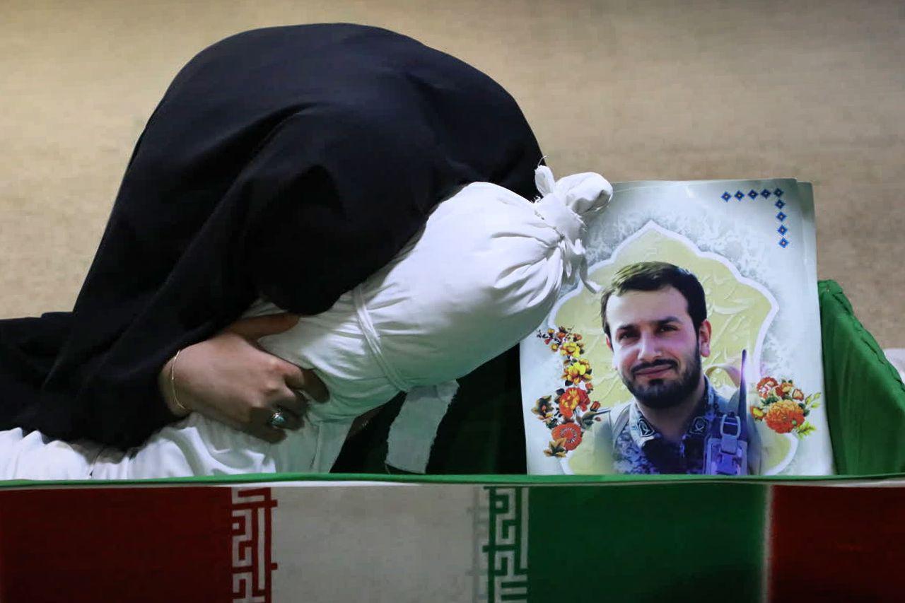 پیکر مطهر شهید مدافع حرم 