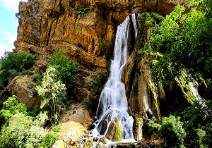 آبشار آب سفید، عروس زیبای آبشارهای ایران + فیلم