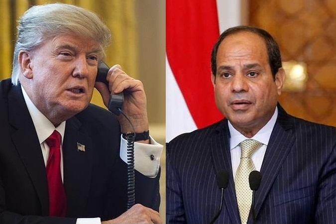گفتگوی تلفنی السیسی با ترامپ درباره مسائل غرب آسیا