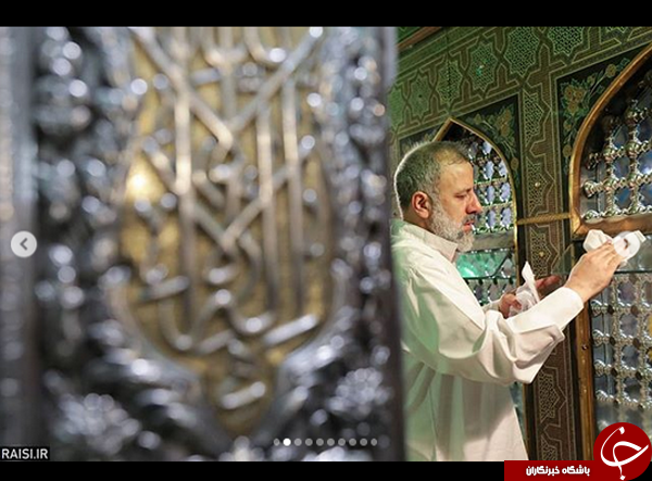 گزارش تصویری از آیین غبارروبی ضریح مطهر حضرت رضا(ع)