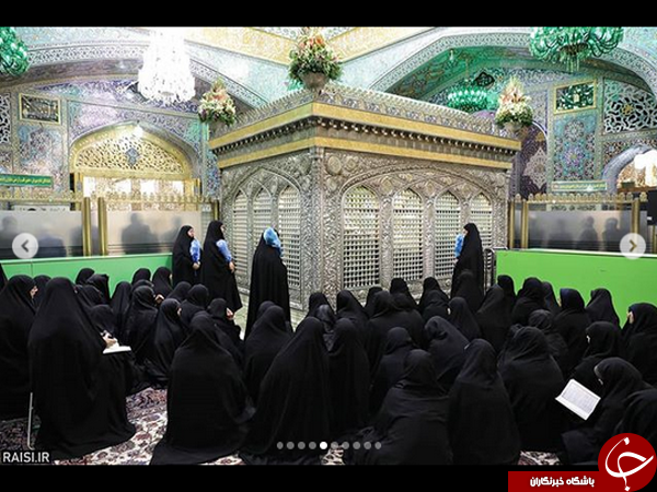 گزارش تصویری از آیین غبارروبی ضریح مطهر حضرت رضا(ع)