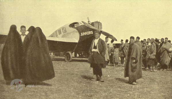 اولین پرواز هواپیما در آسمان ایران+ تصویر