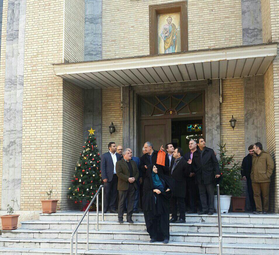 حضور هاشمی در کلیسای حضرت یوسف تهران