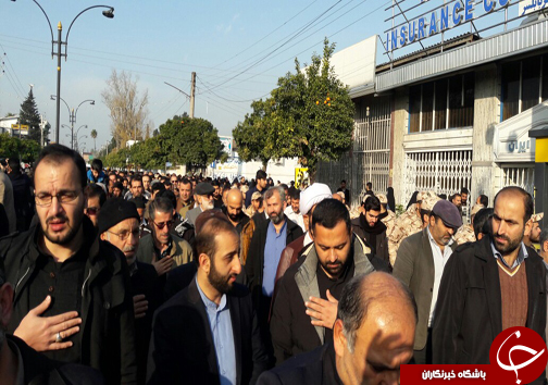 تشییع پیکر مطهر شهید مدافع حرم علیرضا بریری در بابلسر +تصاویر