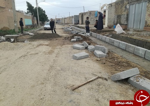 ادامه عملیات بهسازی معابر کوی مالکیه علیا در سوسنگرد