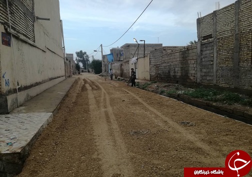ادامه عملیات بهسازی معابر کوی مالکیه علیا در سوسنگرد