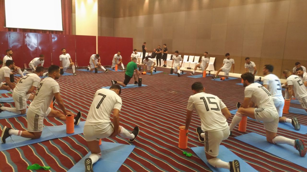 تمرین صبحگاهی تیم ملی فوتبال برگزار شد + تصاویر
