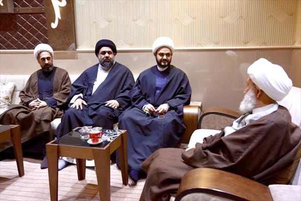 دیدار دبیرکل نُجَباء با رهبر شیعیان بحرین + تصاویر
