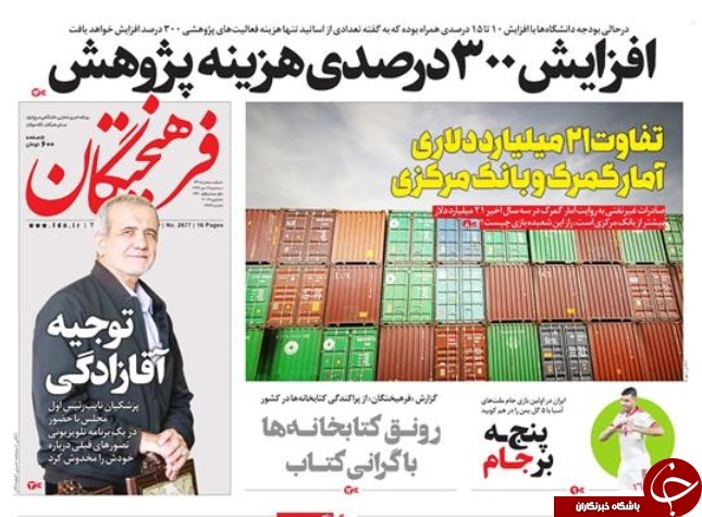 صفحه نخست روزنامه&zwnj;های ۱۸ دی؛