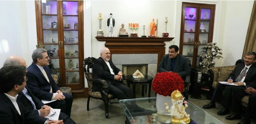 رایزنی ظرف با وزیر حمل و نقل و کشتیرانی هند در رابطه با بندر چابهار