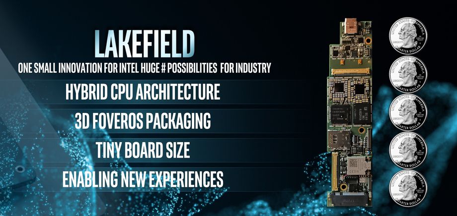 نمایشگاه CES 2019 | اینتل از طرح&zwnj;های اولیه پردازنده جدید خود، Lakefield رونمایی کرد +تصاویر