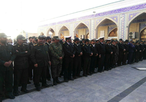 تشییع پیکر پاک و مطهر مامور پلیس راهور زاهدان