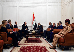 دیدار وزیر خارجه آمریکا با مقامات عراق