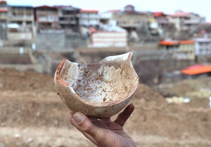 گورستان مربوط به دوران پیش از اسلام در روستای خاوه قم کشف شد