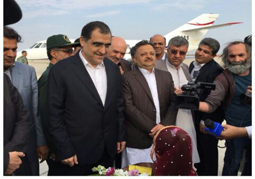وزیر بهداشت به جنوب سیستان و بلوچستان وارد شد وزیر بهداشت به جنوب سیستان و بلوچستان وارد شد