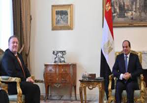 پمپئو با رئيس جمهور و وزیر خارجه مصر دیدار کرد/اظهارات تکراری وزیر خارجه آمریکا علیه ایران