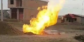 انفجار لوله گاز در روستای صحنه آق قلا