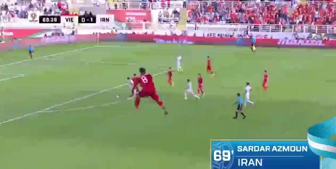 دریبل آزمون مقابل تیم فوتبال ویتنام سوژه AFC شد
