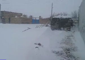 روستای میرآباد سفيدپوش شد + فیلم