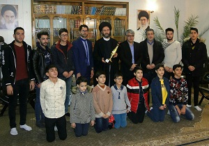 اهدای کاپ قهرمانی لیگ ترامپولین کشور به امام جمعه اردبیل