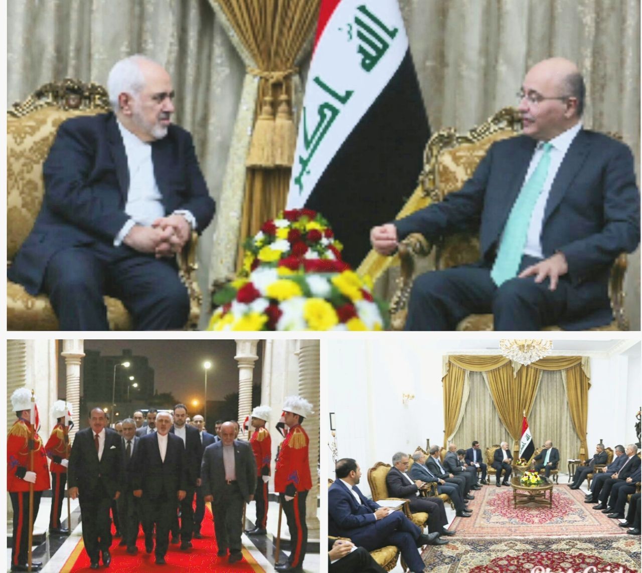 ظریف با برهم صالح دیدار کرد