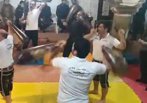 اجرای ورزش باستانی و پهلوانی در «صالح‌آباد» + فیلم