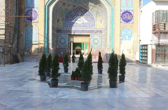 اتمام سنگ فرش باب القبله حرم مطهر امامین عسکریین علیهم السلام+ تصاویر