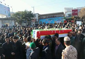 تشییع پیکر پاک شهید محسن مشرقی در قاین