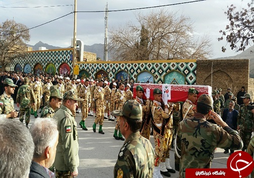 برگزاری مراسم تشییع شهیدان علی افروغ ومحمد باقرندری در لرستان+تصاویر