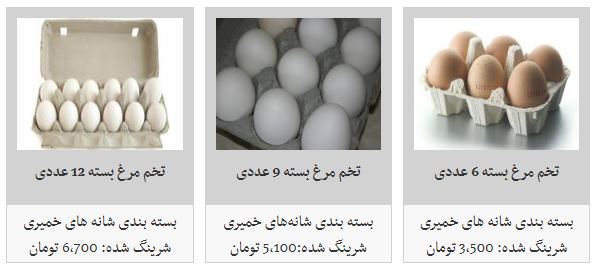 تخم مرغ بسته ۲۰ عددی در بازار چند؟