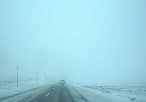 مناظری زیبا از طبیعت زمستانی در نهاوند + فیلم