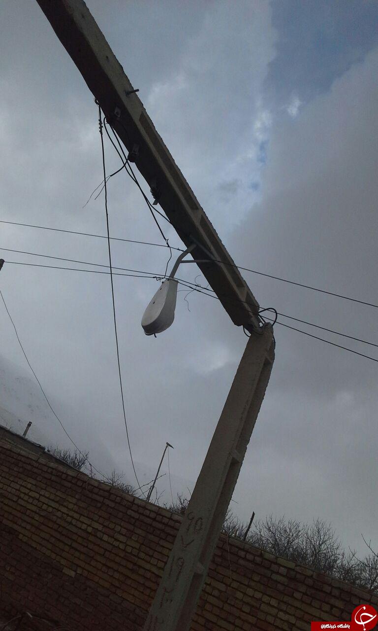 خسارت باد شدید در 